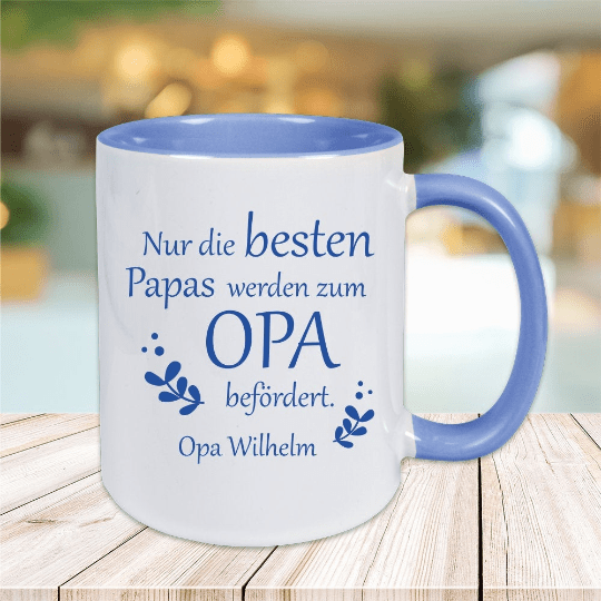 Bild von   tasse nur die besten papas werpng | Individuelle 🎁 persönliche 🎁 personalisierte Geschenke bedruckt ▪ bestickt ▪ graviert