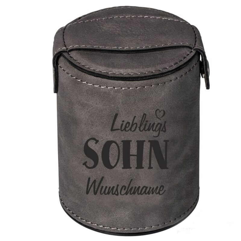 Bild von   wuerfelbecher mit namen lieblijpg | Individuelle 🎁 persönliche 🎁 personalisierte Geschenke bedruckt ▪ bestickt ▪ graviert
