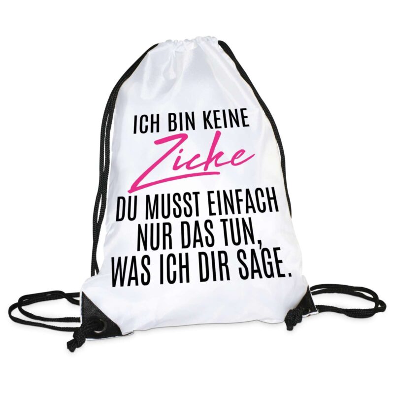 Bild von   turnbeutel modell ich bin keijpg | Individuelle 🎁 persönliche 🎁 personalisierte Geschenke bedruckt ▪ bestickt ▪ graviert
