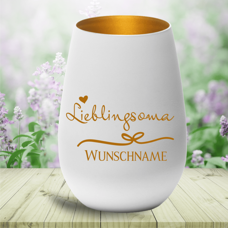 Bild von   personalisiertes windlicht liepng | Individuelle 🎁 persönliche 🎁 personalisierte Geschenke bedruckt ▪ bestickt ▪ graviert