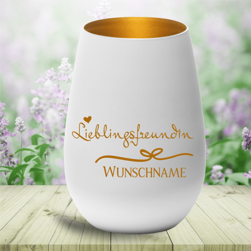 Bild von   personalisiertes windlicht liepng | Individuelle 🎁 persönliche 🎁 personalisierte Geschenke bedruckt ▪ bestickt ▪ graviert
