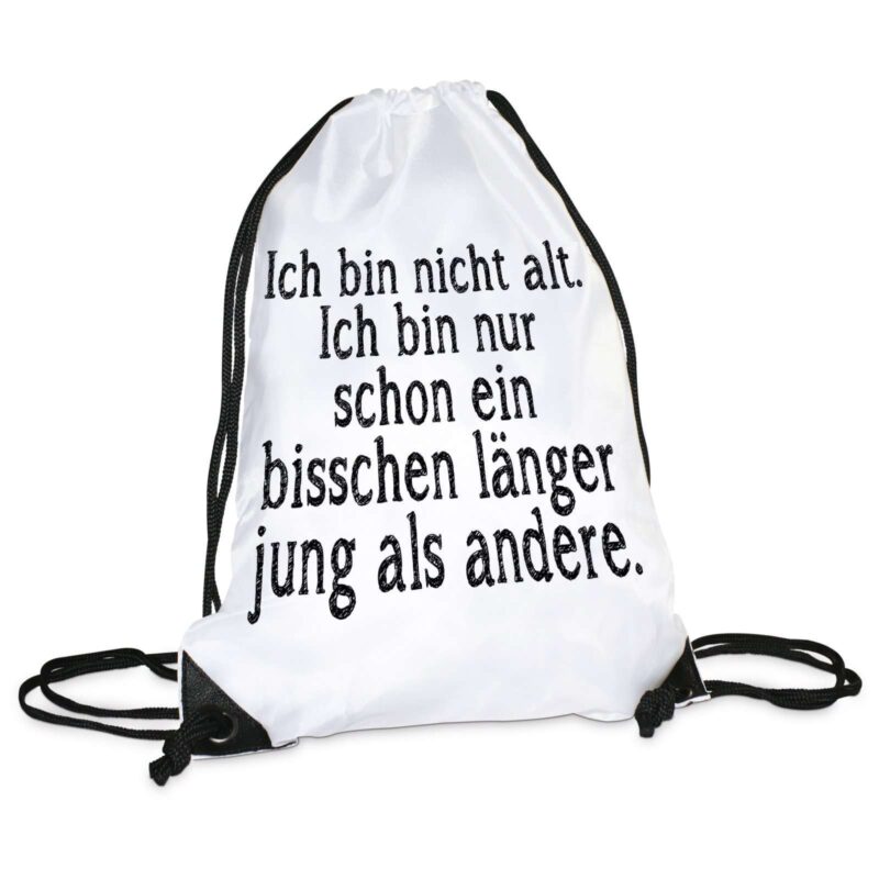 Turnbeutel Modell: Ich bin nicht alt