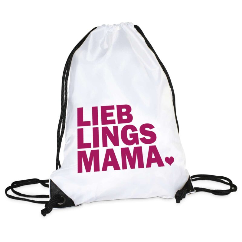 Bild von   turnbeutel modell lieblingsmajpg | Individuelle 🎁 persönliche 🎁 personalisierte Geschenke bedruckt ▪ bestickt ▪ graviert