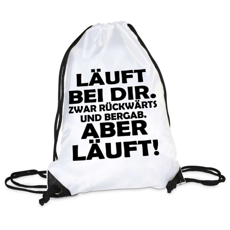 Bild von   turnbeutel modell laeuft beijpg | Individuelle 🎁 persönliche 🎁 personalisierte Geschenke bedruckt ▪ bestickt ▪ graviert