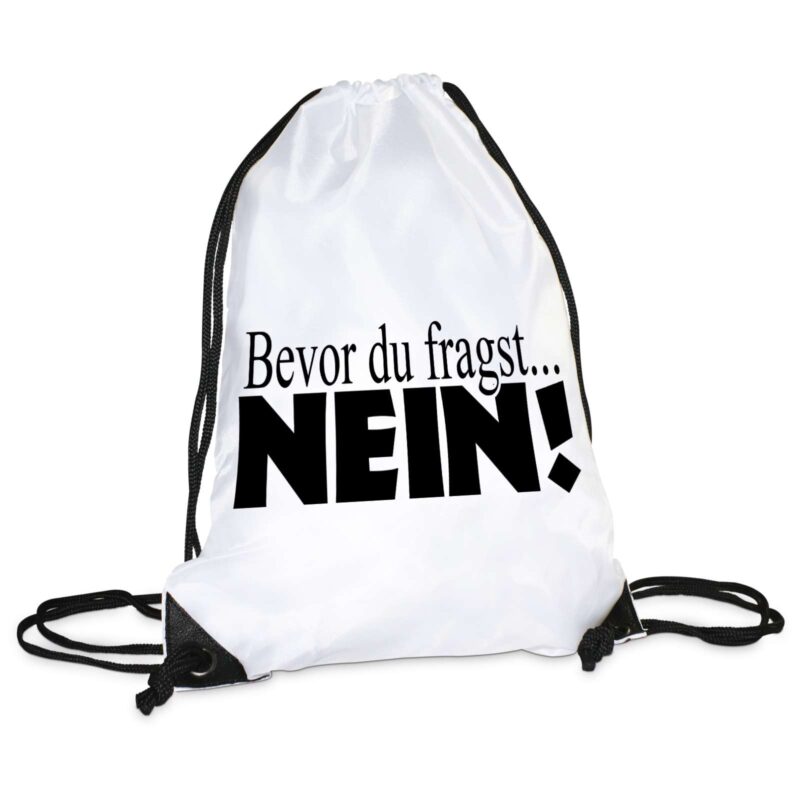 Bild von   turnbeutel modell bevor du frjpg | Individuelle 🎁 persönliche 🎁 personalisierte Geschenke bedruckt ▪ bestickt ▪ graviert