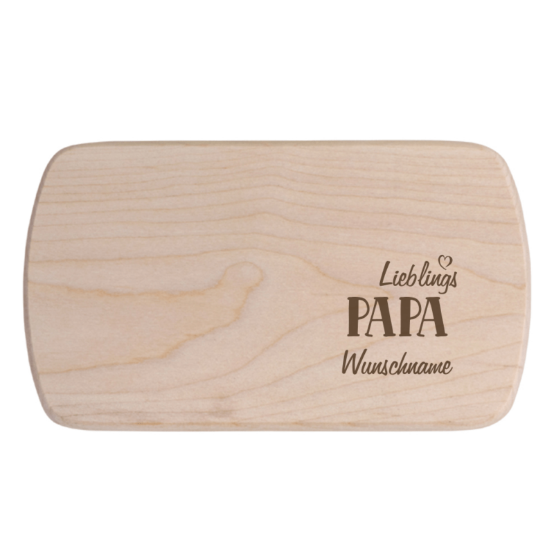 Brotbrettchen Lieblings-Papa mit Wunschname