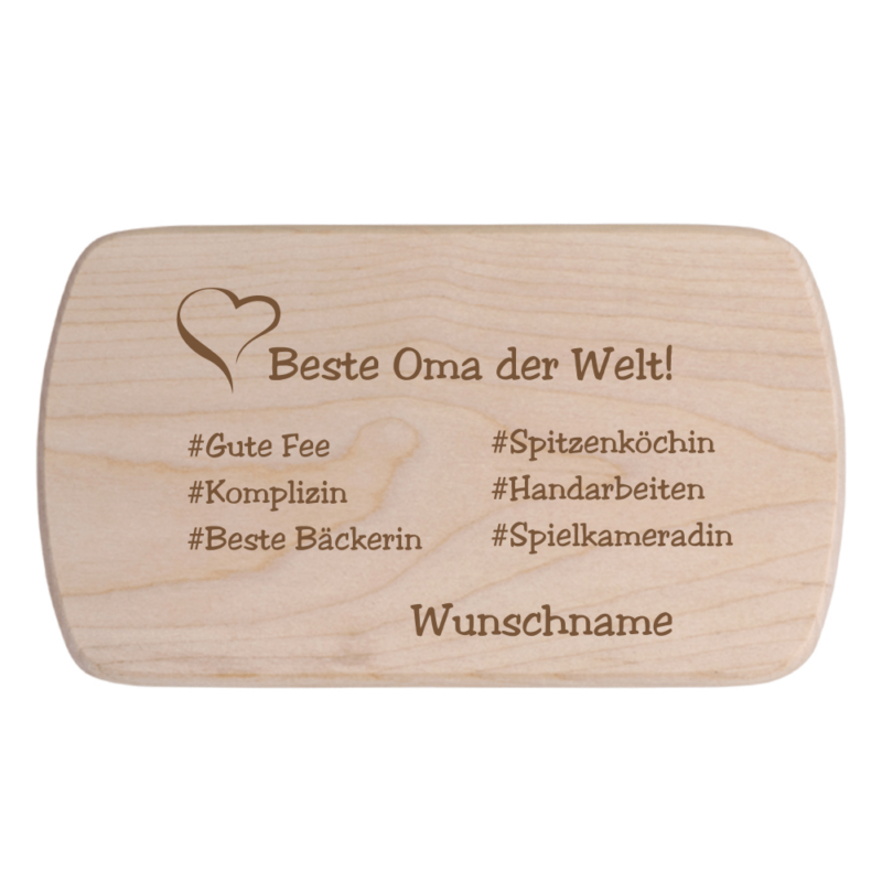 Bild von   fruehstuecksbrettchen beste ompng | Individuelle 🎁 persönliche 🎁 personalisierte Geschenke bedruckt ▪ bestickt ▪ graviert