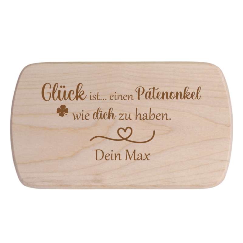 Bild von   fruehstuecksbrettchen glueck ipng | Individuelle 🎁 persönliche 🎁 personalisierte Geschenke bedruckt ▪ bestickt ▪ graviert