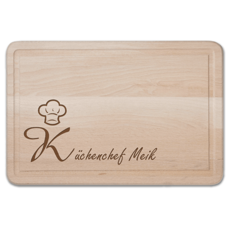 Bild von   schneidebrett mit gravur kuepng | Individuelle 🎁 persönliche 🎁 personalisierte Geschenke bedruckt ▪ bestickt ▪ graviert