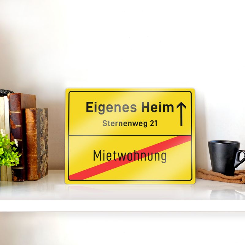 Bild von   personalisiertes ortsschild zujpg | Individuelle 🎁 persönliche 🎁 personalisierte Geschenke bedruckt ▪ bestickt ▪ graviert