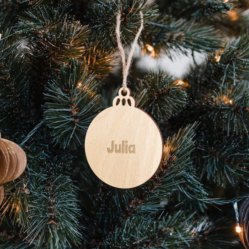 Bild von   weihnachtsdeko aus holz mit najpg | Individuelle 🎁 persönliche 🎁 personalisierte Geschenke bedruckt ▪ bestickt ▪ graviert