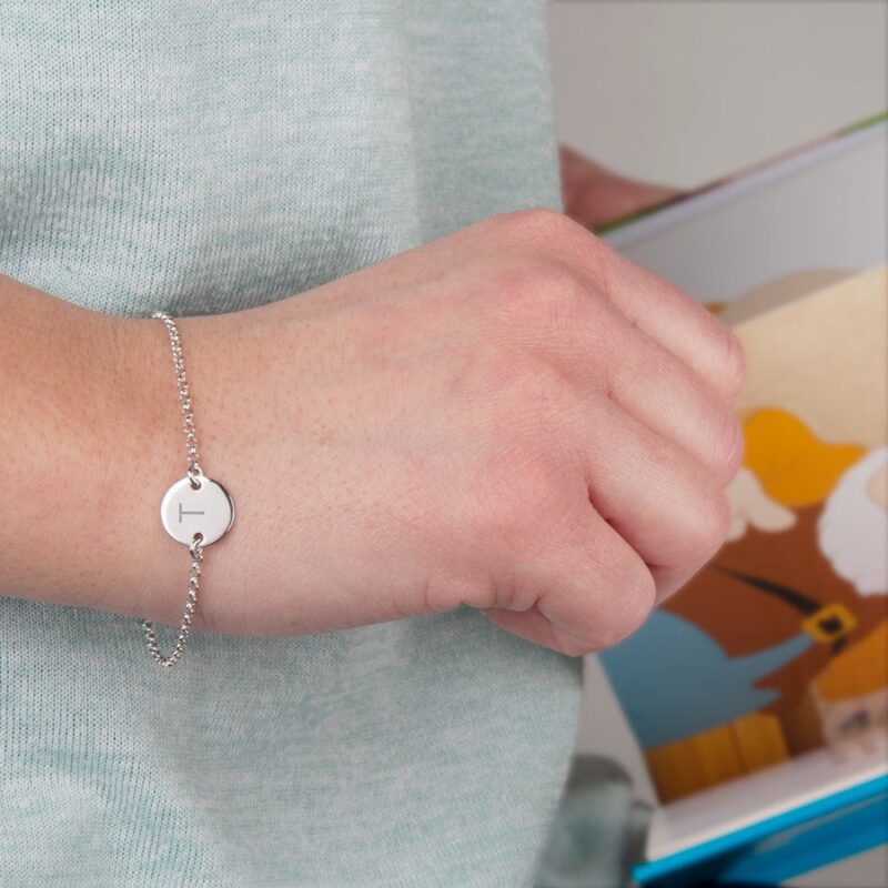 Bild von   armkette mit gravur silberjpg | Individuelle 🎁 persönliche 🎁 personalisierte Geschenke bedruckt ▪ bestickt ▪ graviert