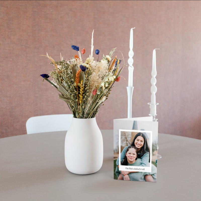 Bild von   bunte trockenblumen mit personpng | Individuelle 🎁 persönliche 🎁 personalisierte Geschenke bedruckt ▪ bestickt ▪ graviert
