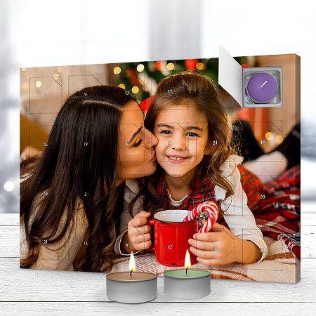Bild von   duftkerzen adventskalender mitjpg | Individuelle 🎁 persönliche 🎁 personalisierte Geschenke bedruckt ▪ bestickt ▪ graviert