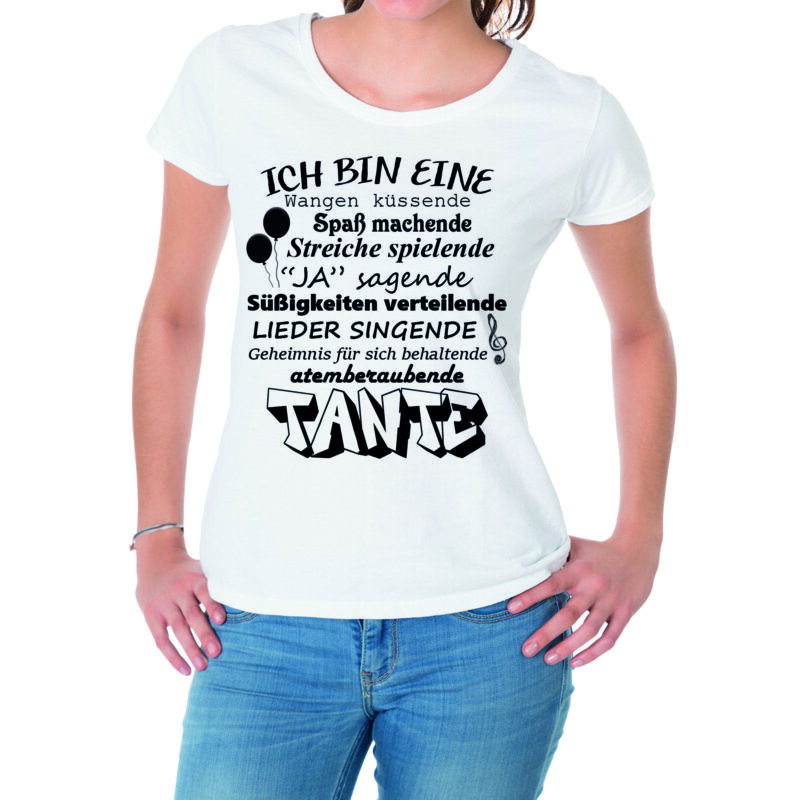 Bild von   damen t shirt modell atemberajpg | Individuelle 🎁 persönliche 🎁 personalisierte Geschenke bedruckt ▪ bestickt ▪ graviert