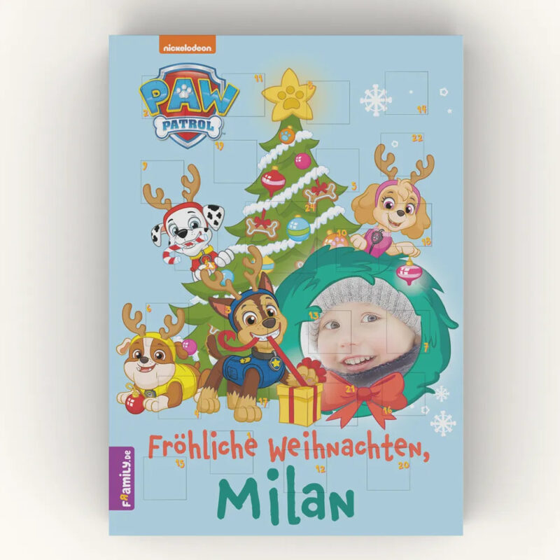 Bild von   paw patrol adventskalenderjpg | Individuelle 🎁 persönliche 🎁 personalisierte Geschenke bedruckt ▪ bestickt ▪ graviert