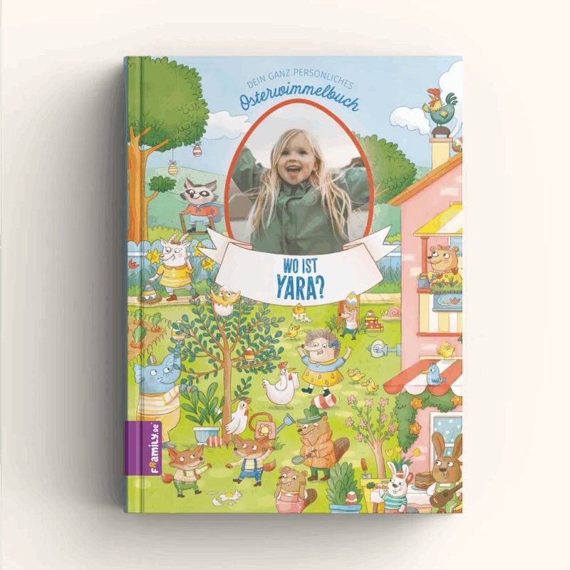 Bild von   dein osterwimmelbuch mit fotojpg | Individuelle 🎁 persönliche 🎁 personalisierte Geschenke bedruckt ▪ bestickt ▪ graviert