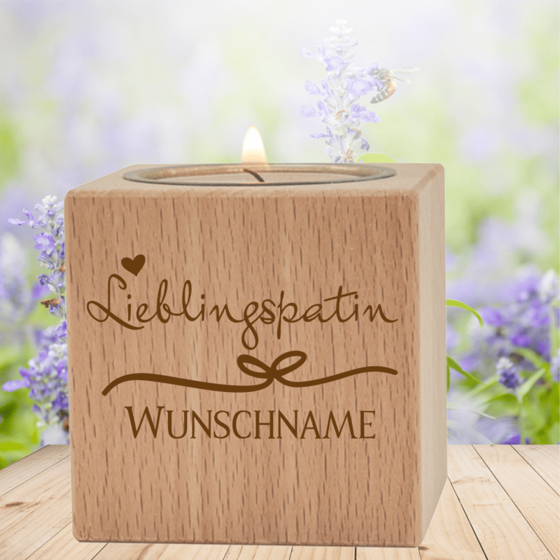 Bild von   teelichthalter lieblingspatinpng | Individuelle 🎁 persönliche 🎁 personalisierte Geschenke bedruckt ▪ bestickt ▪ graviert