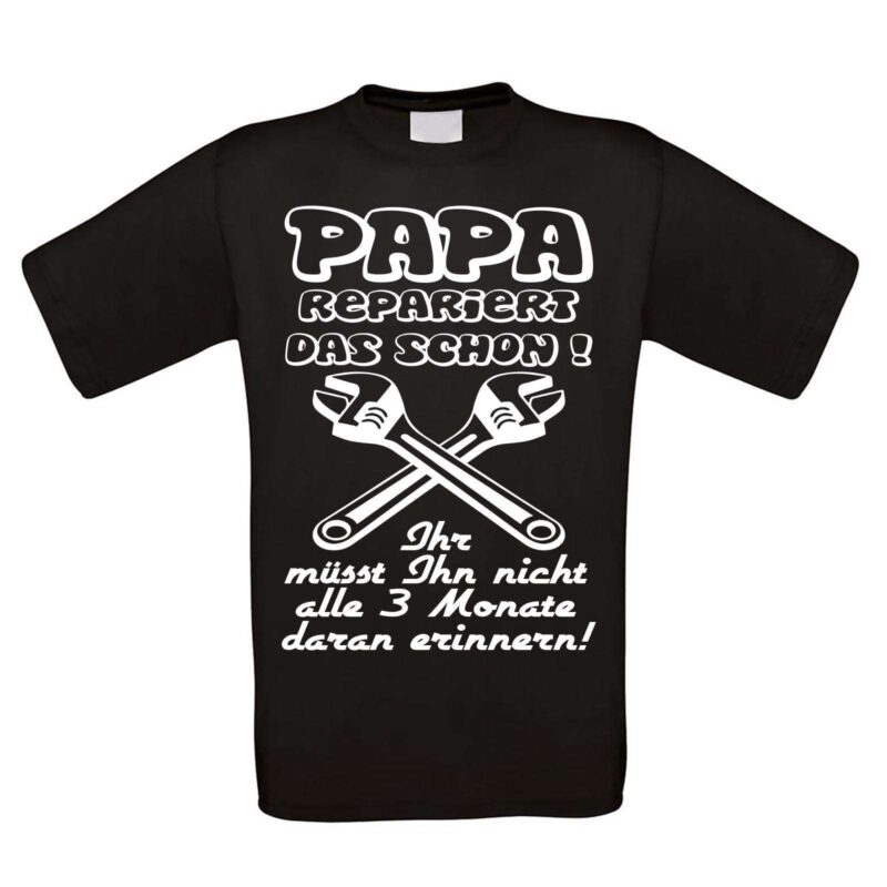 Bild von   herren t shirt modell papa rejpg | Individuelle 🎁 persönliche 🎁 personalisierte Geschenke bedruckt ▪ bestickt ▪ graviert