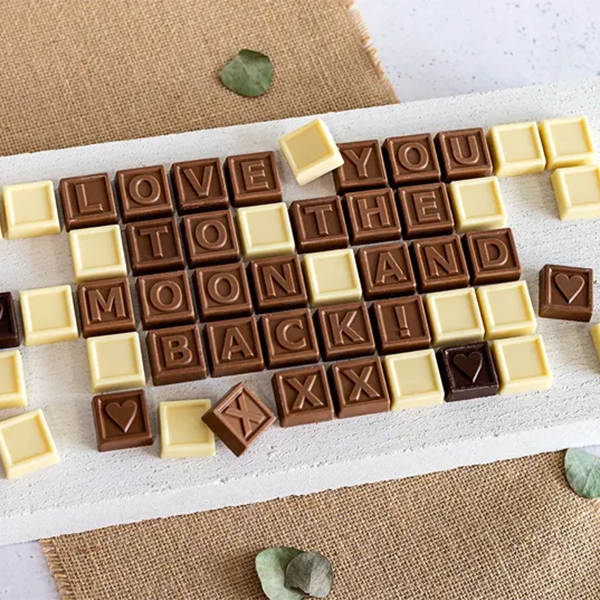 Bild von   chocotelegram personalisiertjpg | Individuelle 🎁 persönliche 🎁 personalisierte Geschenke bedruckt ▪ bestickt ▪ graviert