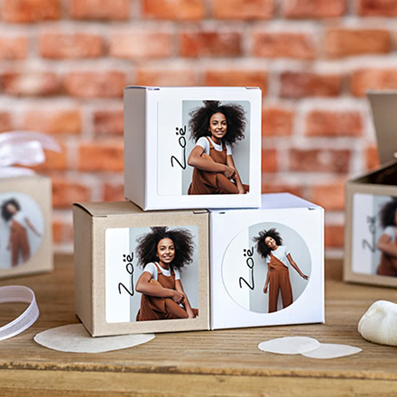 Bild von   partybox braunes kraftpapier mjpg | Individuelle 🎁 persönliche 🎁 personalisierte Geschenke bedruckt ▪ bestickt ▪ graviert