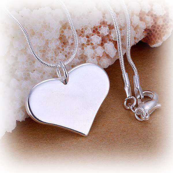 Bild von   halskette mit silber herz anhajpg | Individuelle 🎁 persönliche 🎁 personalisierte Geschenke bedruckt ▪ bestickt ▪ graviert