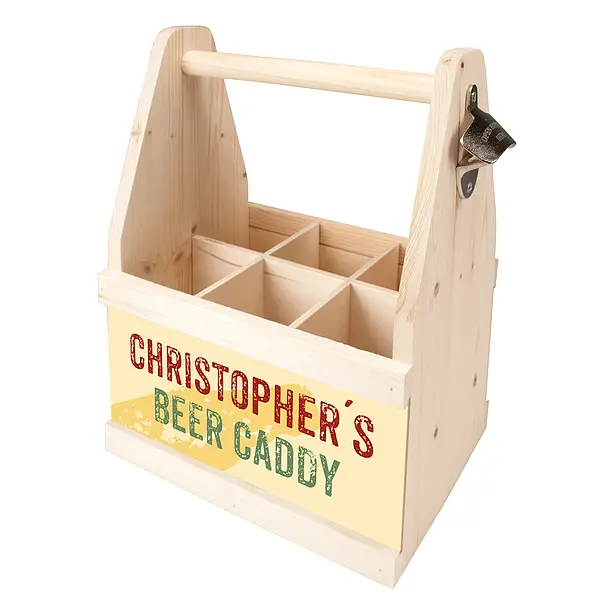 Bild von   beer caddy ein geschenk fuerjpg | Individuelle 🎁 persönliche 🎁 personalisierte Geschenke bedruckt ▪ bestickt ▪ graviert