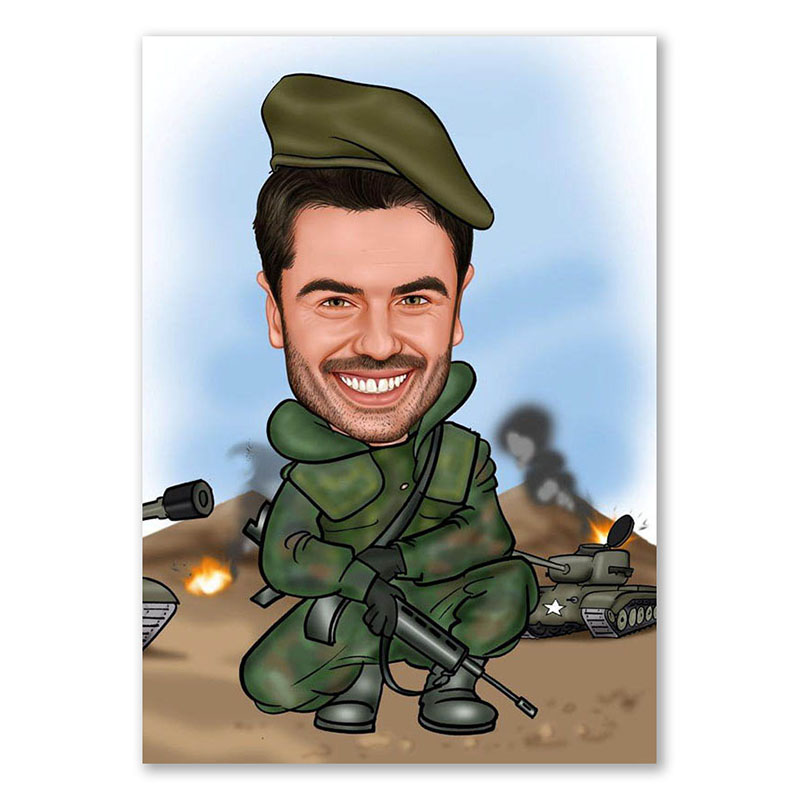 Bild von   erstellung karikatur russischejpg | Individuelle 🎁 persönliche 🎁 personalisierte Geschenke bedruckt ▪ bestickt ▪ graviert