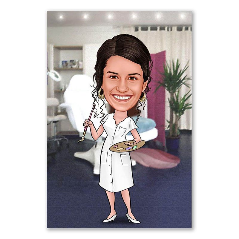 Bild von   erstellung karikatur kosmetikejpg | Individuelle 🎁 persönliche 🎁 personalisierte Geschenke bedruckt ▪ bestickt ▪ graviert