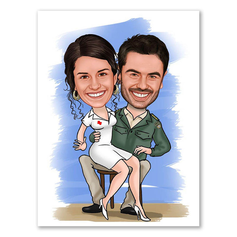 Bild von   erstellung karikatur fuer meinjpg | Individuelle 🎁 persönliche 🎁 personalisierte Geschenke bedruckt ▪ bestickt ▪ graviert