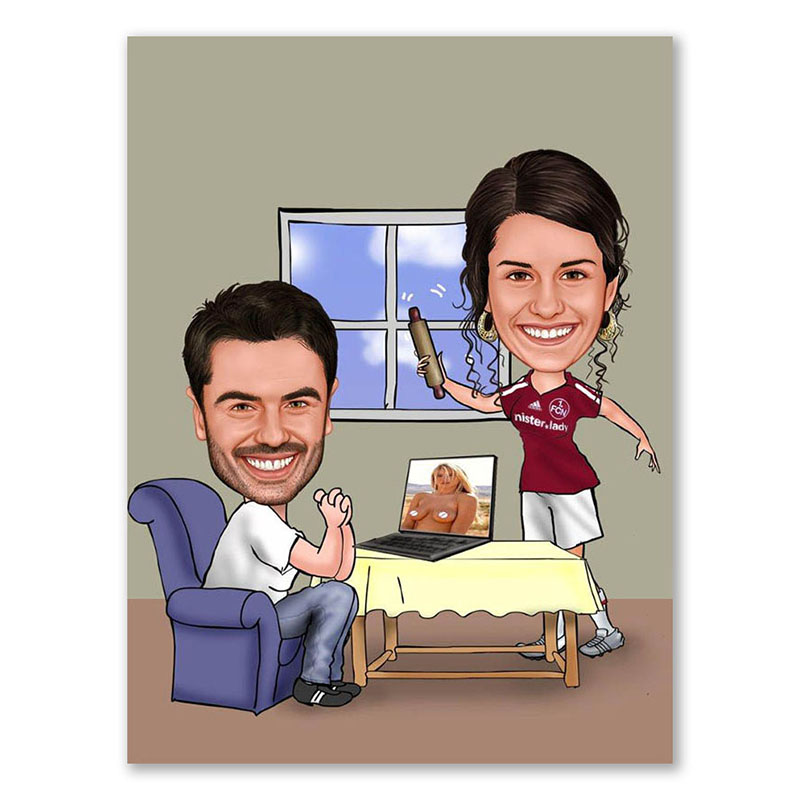 Bild von   erstellung karikatur na undjpg | Individuelle 🎁 persönliche 🎁 personalisierte Geschenke bedruckt ▪ bestickt ▪ graviert