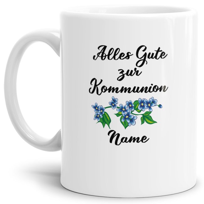 Bild von   tasse kreuz mit blume namejpg | Individuelle 🎁 persönliche 🎁 personalisierte Geschenke bedruckt ▪ bestickt ▪ graviert