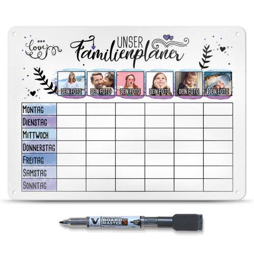 Bild von   familienplaner zum selbst gestjpg | Individuelle 🎁 persönliche 🎁 personalisierte Geschenke bedruckt ▪ bestickt ▪ graviert