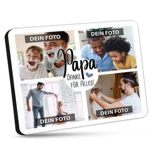 Bild von   mousepad mit fotos papa danjpg | Individuelle 🎁 persönliche 🎁 personalisierte Geschenke bedruckt ▪ bestickt ▪ graviert