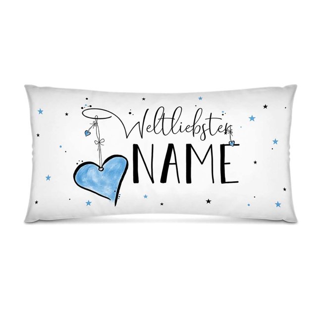 Bild von   xxl kissen mit spruch weltlijpg | Individuelle 🎁 persönliche 🎁 personalisierte Geschenke bedruckt ▪ bestickt ▪ graviert