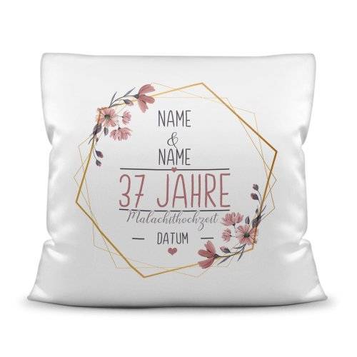 Bild von   hochzeitstag kissen malachitjpg | Individuelle 🎁 persönliche 🎁 personalisierte Geschenke bedruckt ▪ bestickt ▪ graviert