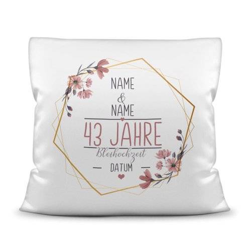 Bild von   hochzeitstag kissen bleihochjpg | Individuelle 🎁 persönliche 🎁 personalisierte Geschenke bedruckt ▪ bestickt ▪ graviert