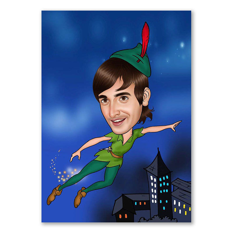 Bild von   erstellung karikatur peter panjpg | Individuelle 🎁 persönliche 🎁 personalisierte Geschenke bedruckt ▪ bestickt ▪ graviert