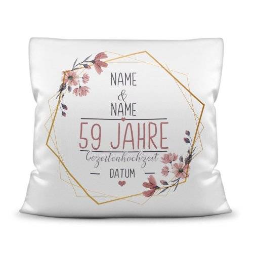 Bild von   hochzeitstag kissen gezeitenjpg | Individuelle 🎁 persönliche 🎁 personalisierte Geschenke bedruckt ▪ bestickt ▪ graviert