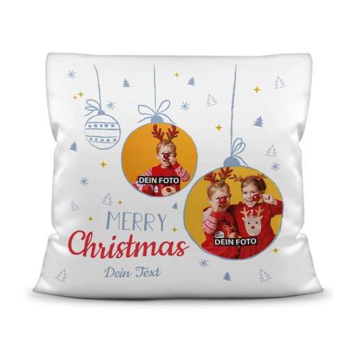 Bild von   kissen merry christmas mitjpg | Individuelle 🎁 persönliche 🎁 personalisierte Geschenke bedruckt ▪ bestickt ▪ graviert
