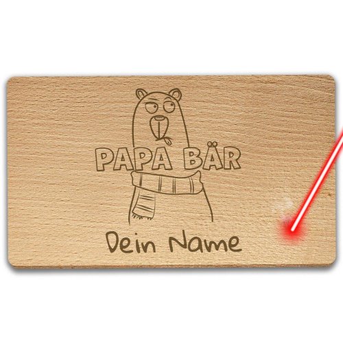 Bild von   fruehstuecksbrett papa baerjpg | Individuelle 🎁 persönliche 🎁 personalisierte Geschenke bedruckt ▪ bestickt ▪ graviert