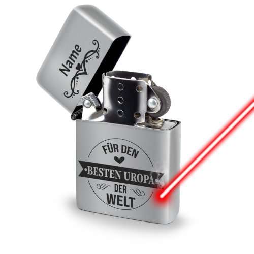 Bild von   benzin feuerzeug mit name bejpg | Individuelle 🎁 persönliche 🎁 personalisierte Geschenke bedruckt ▪ bestickt ▪ graviert