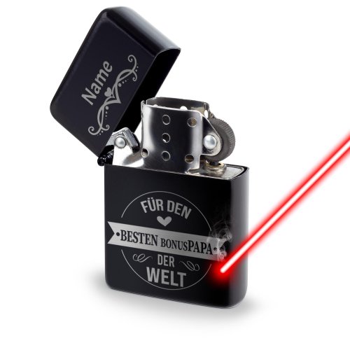 Bild von   benzin feuerzeug mit name bejpg | Individuelle 🎁 persönliche 🎁 personalisierte Geschenke bedruckt ▪ bestickt ▪ graviert