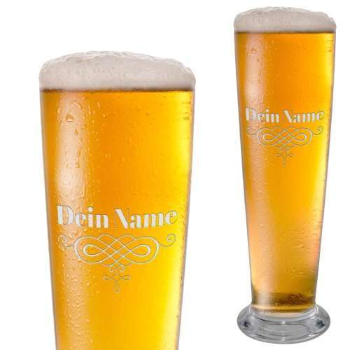 Bild von   graviertes bierglas mit namejpg | Individuelle 🎁 persönliche 🎁 personalisierte Geschenke bedruckt ▪ bestickt ▪ graviert
