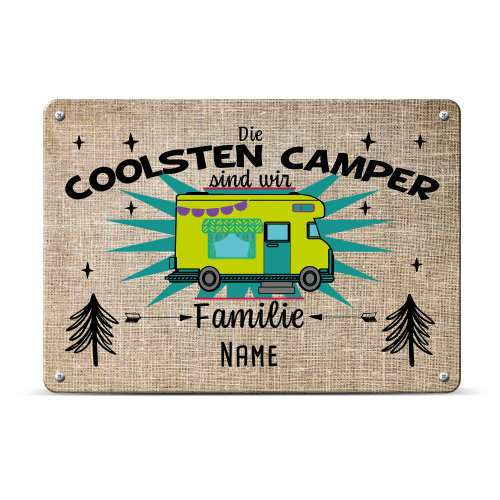 Bild von   blechschild fuer wohnwagen mjpg | Individuelle 🎁 persönliche 🎁 personalisierte Geschenke bedruckt ▪ bestickt ▪ graviert