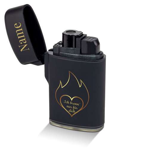 Bild von   feuerzeug ich brenne nur fuejpg | Individuelle 🎁 persönliche 🎁 personalisierte Geschenke bedruckt ▪ bestickt ▪ graviert