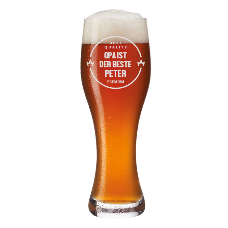 Bild von   weizenbierglas mit personalisijpg | Individuelle 🎁 persönliche 🎁 personalisierte Geschenke bedruckt ▪ bestickt ▪ graviert