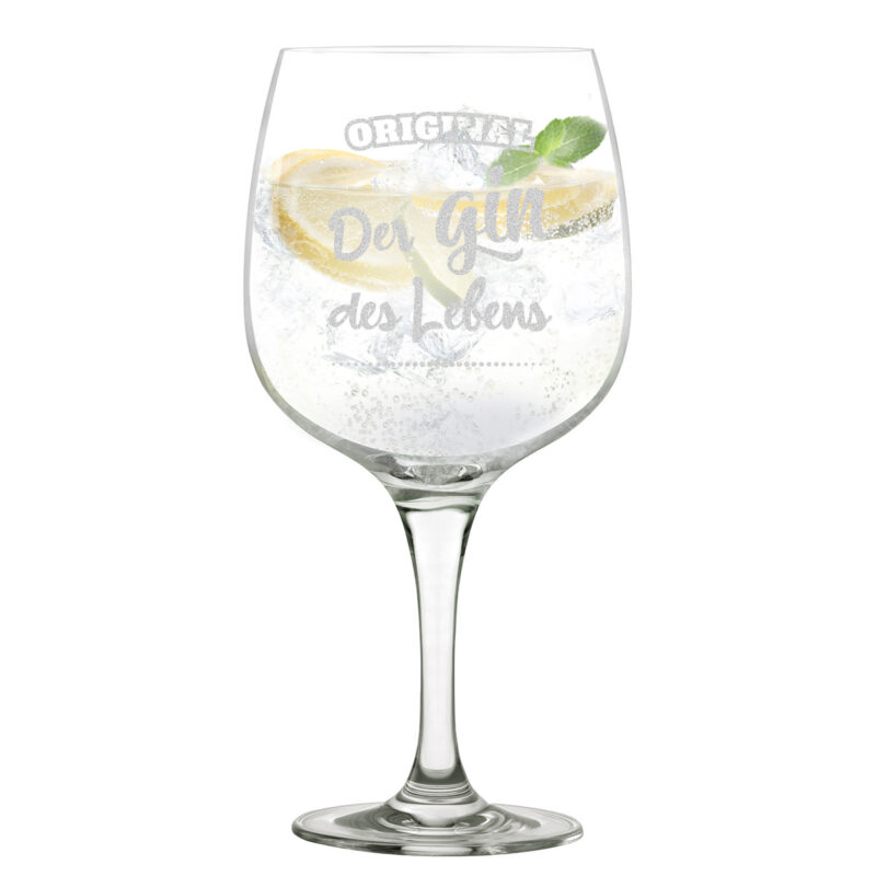 Bild von   gin glas mit gravierten spruchjpg | Individuelle 🎁 persönliche 🎁 personalisierte Geschenke bedruckt ▪ bestickt ▪ graviert