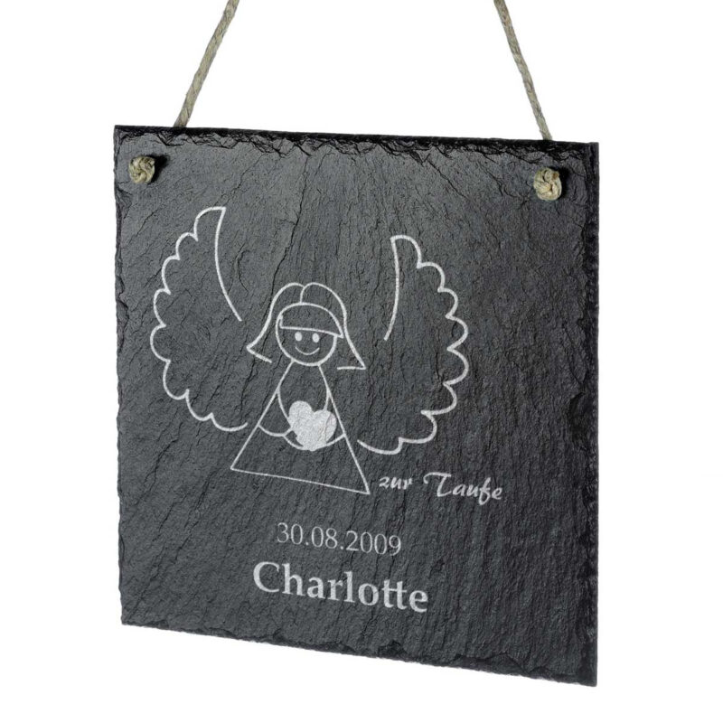 Bild von   schieferplatte tuerschild aufhjpg | Individuelle 🎁 persönliche 🎁 personalisierte Geschenke bedruckt ▪ bestickt ▪ graviert