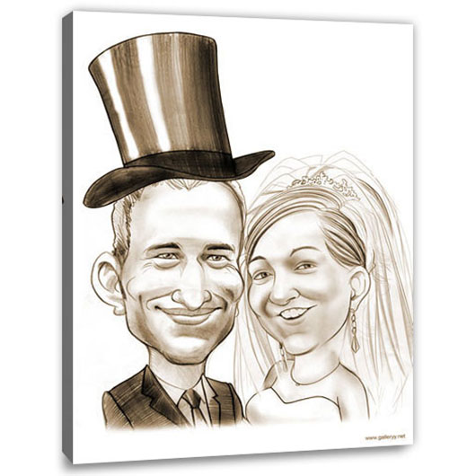 Bild von   erstellung karikatur hochzeitjpg | Individuelle 🎁 persönliche 🎁 personalisierte Geschenke bedruckt ▪ bestickt ▪ graviert